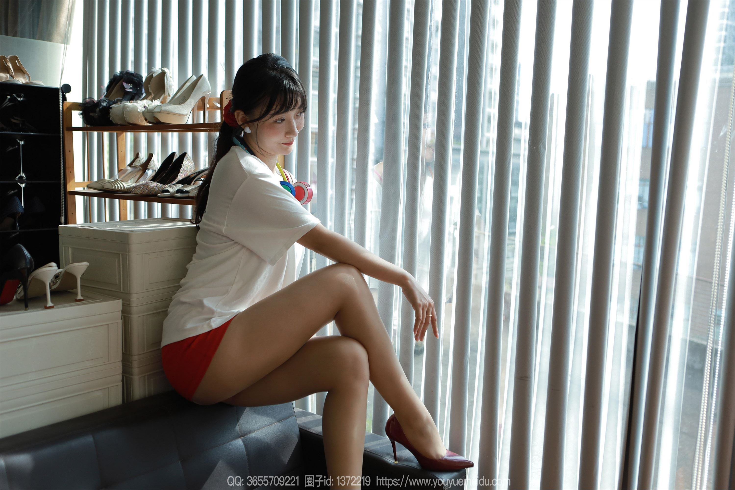 IESS异思趣向  2024.08.20 丝享家 1826 秋秋《白T红裙》